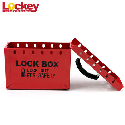 Портативный стальной срок службы Онг красного цвета коробки замыкания группы замка безопасности Лото